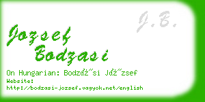 jozsef bodzasi business card